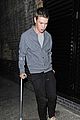 will poulter crutches chiltern night out 03