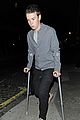 will poulter crutches chiltern night out 04