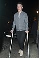 will poulter crutches chiltern night out 05