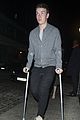will poulter crutches chiltern night out 06