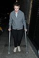 will poulter crutches chiltern night out 08
