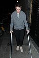 will poulter crutches chiltern night out 09