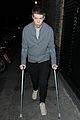 will poulter crutches chiltern night out 10