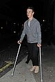 will poulter crutches chiltern night out 15
