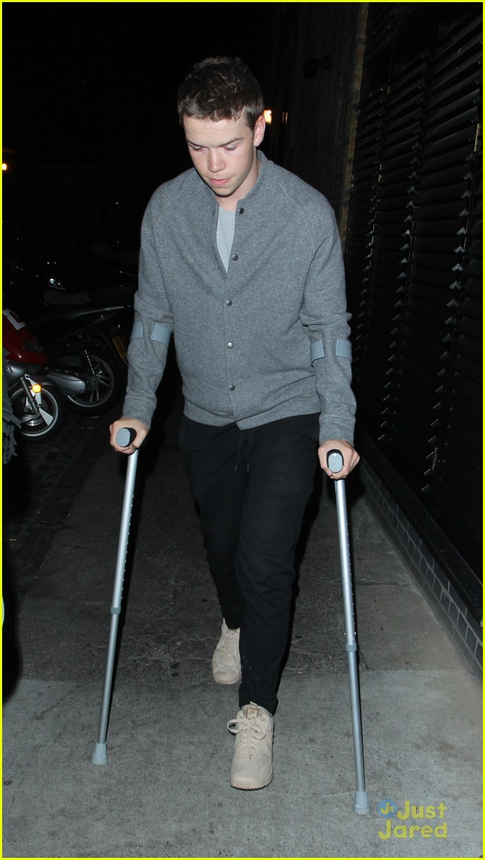 will poulter crutches chiltern night out 11
