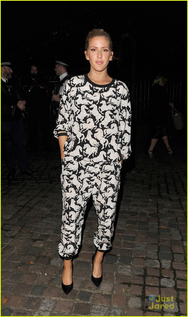ellie goulding bond girl wang opening lfw party 17