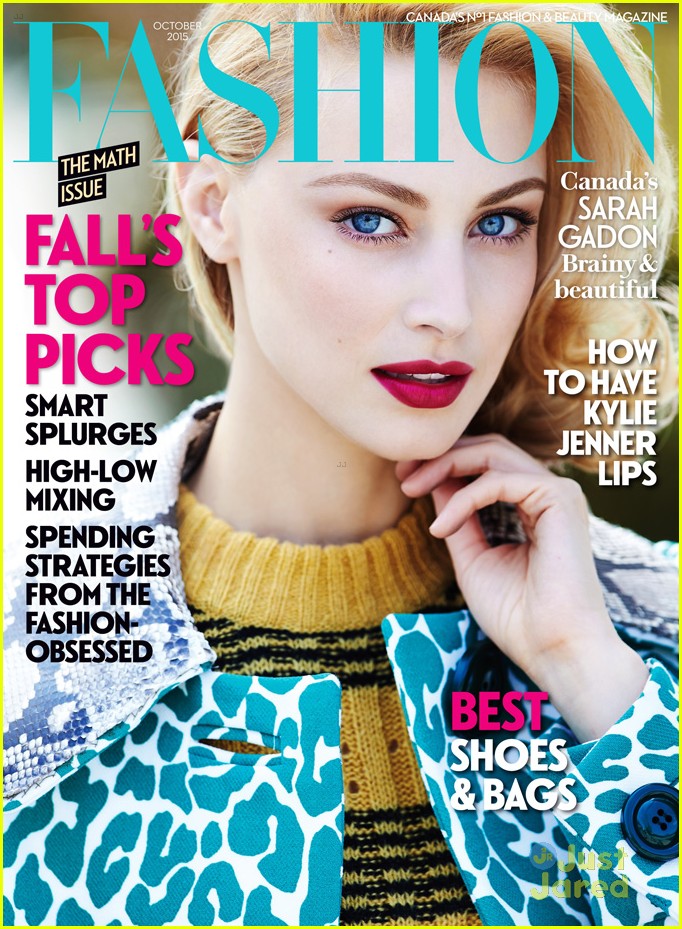 sarah gadon fashion mag october 2015 cover 01