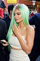 kylie jenner green hair nyc 02
