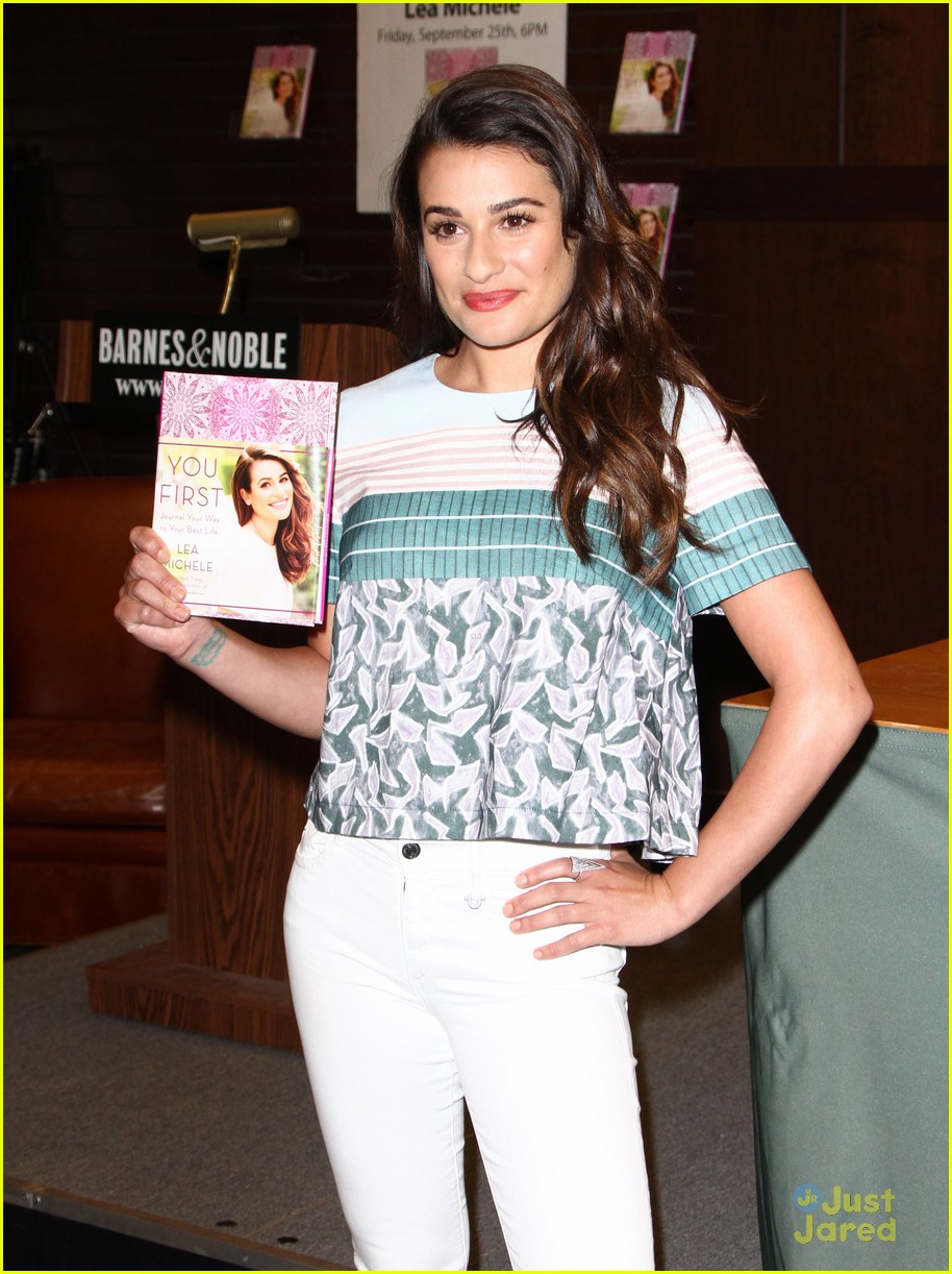 lea michele you first book signing grove 16