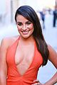 lea michele stuns in plunging dress to promote scream queens 20