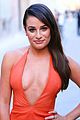 lea michele stuns in plunging dress to promote scream queens 26