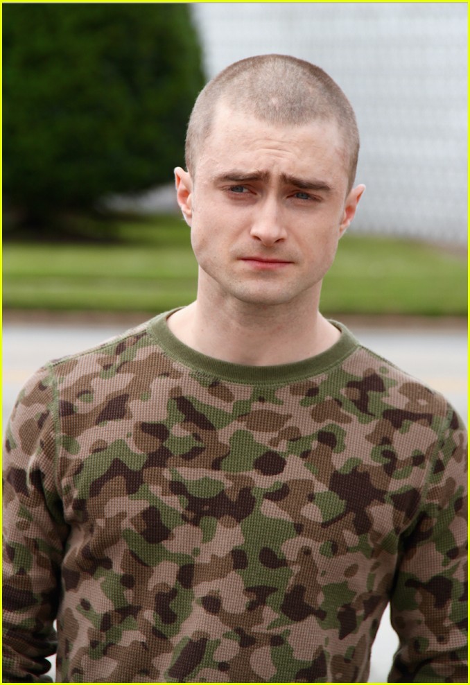 daniel radcliffe debuts shaved head for movie imperium