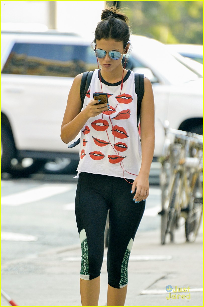 victoria justice lips tee workout nyc 17