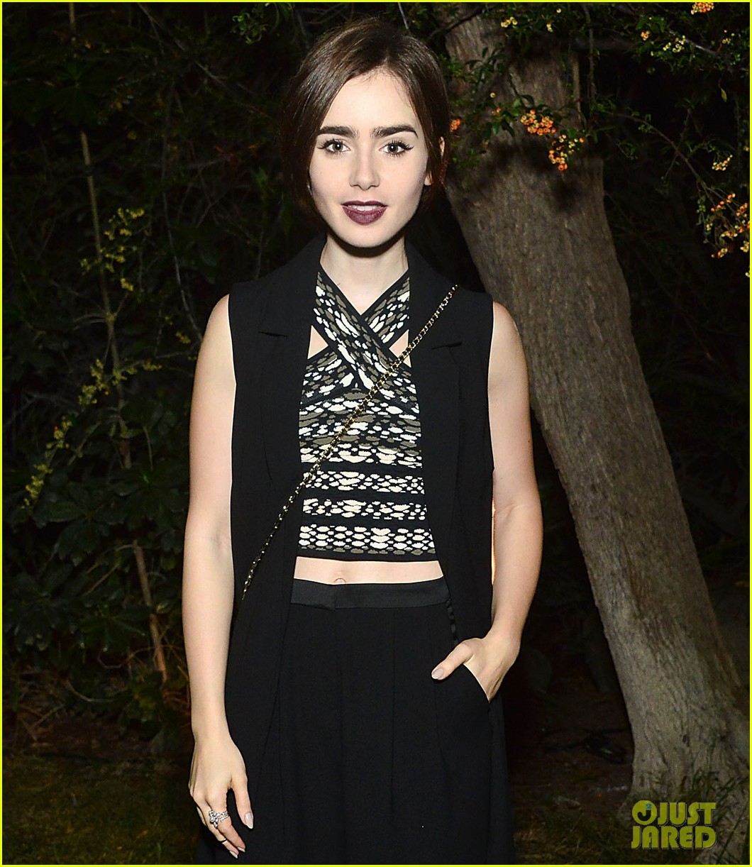 lily collins helps mom jill host a night of old hollywood glamour 05