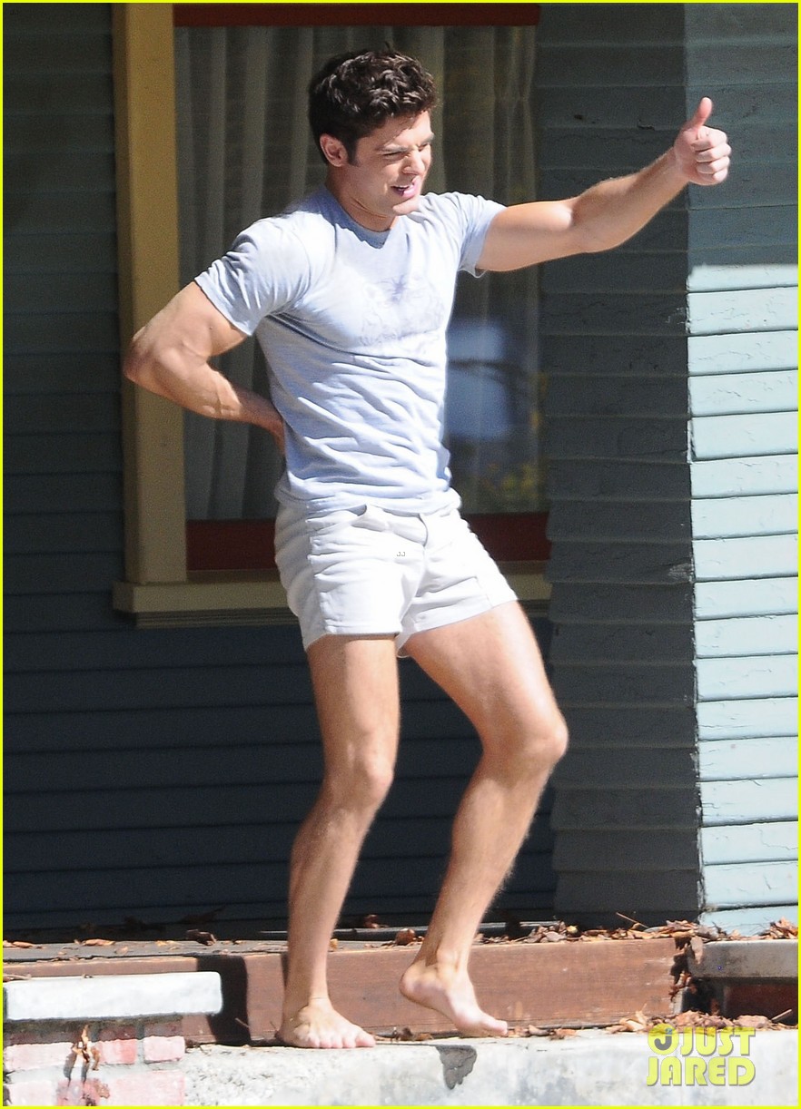 zac efron wears short shorts while filming neighbors 2 12