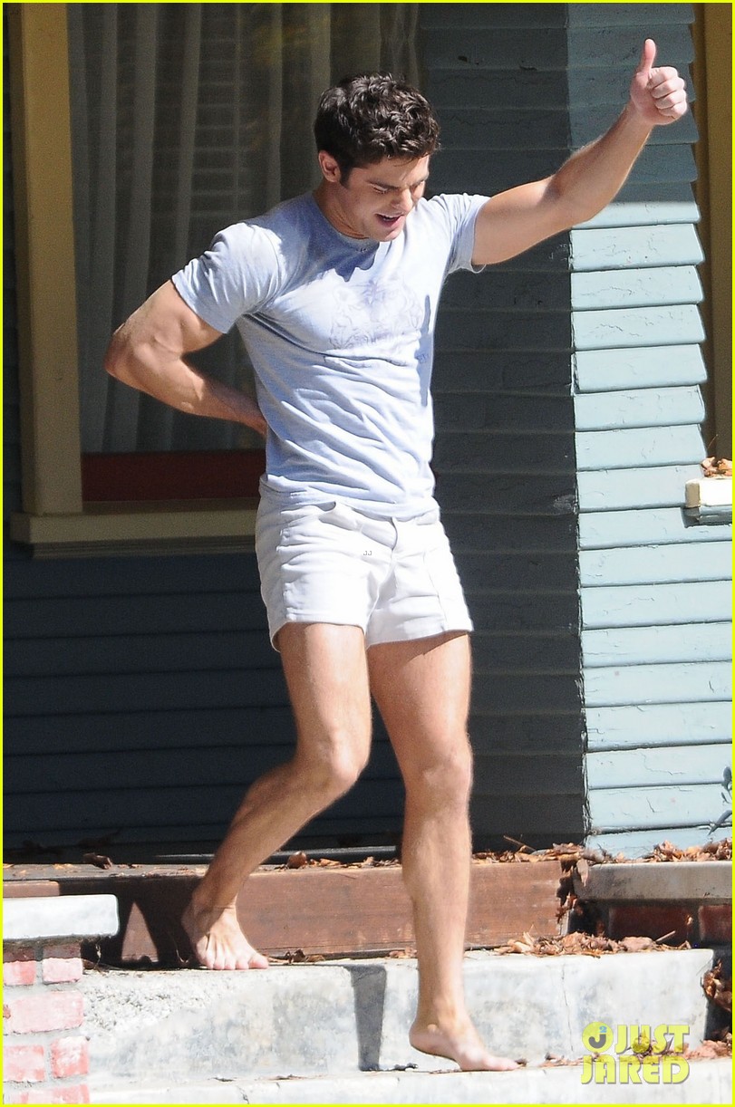 zac efron wears short shorts while filming neighbors 2 13