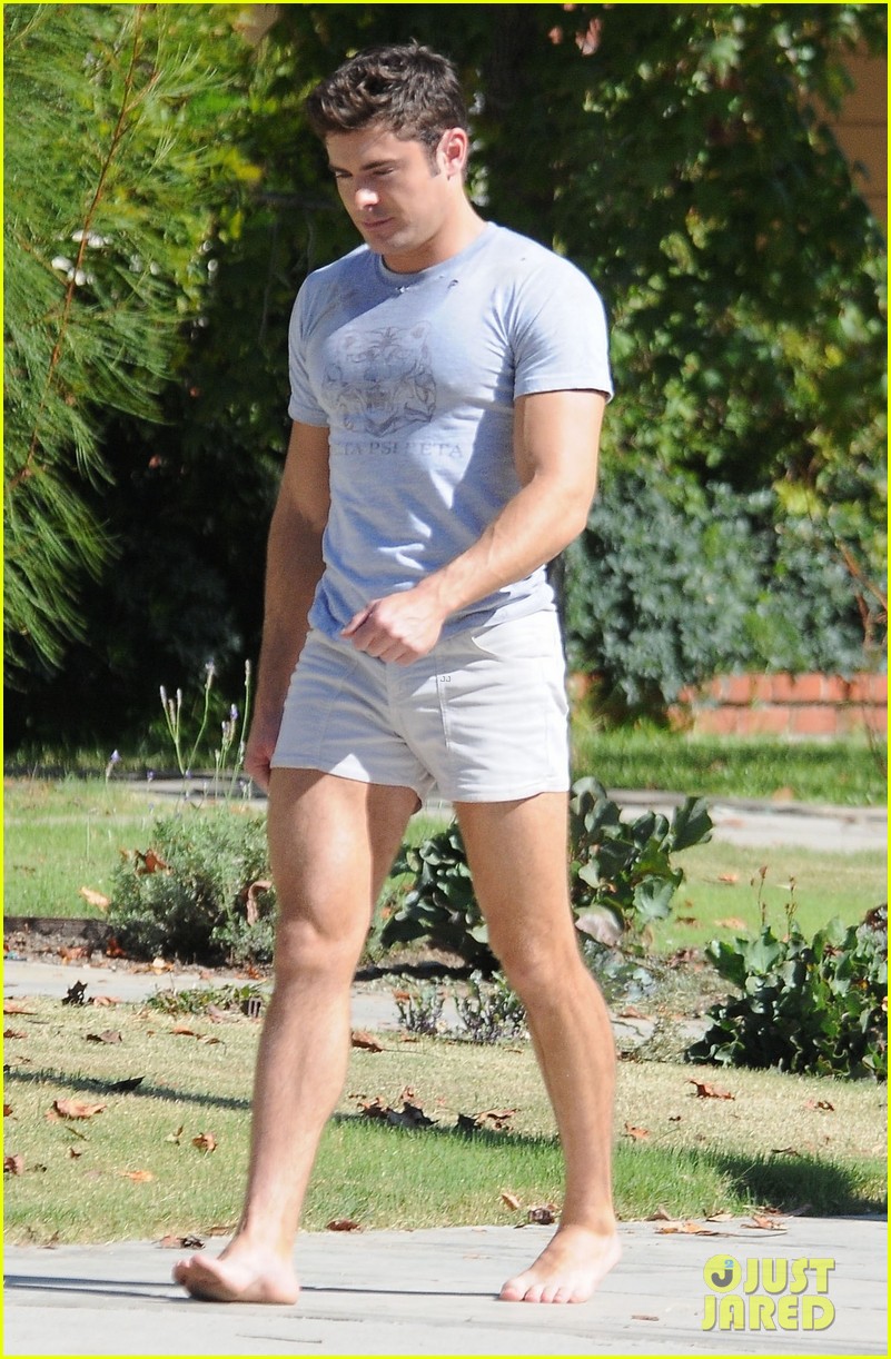 zac efron wears short shorts while filming neighbors 2 14
