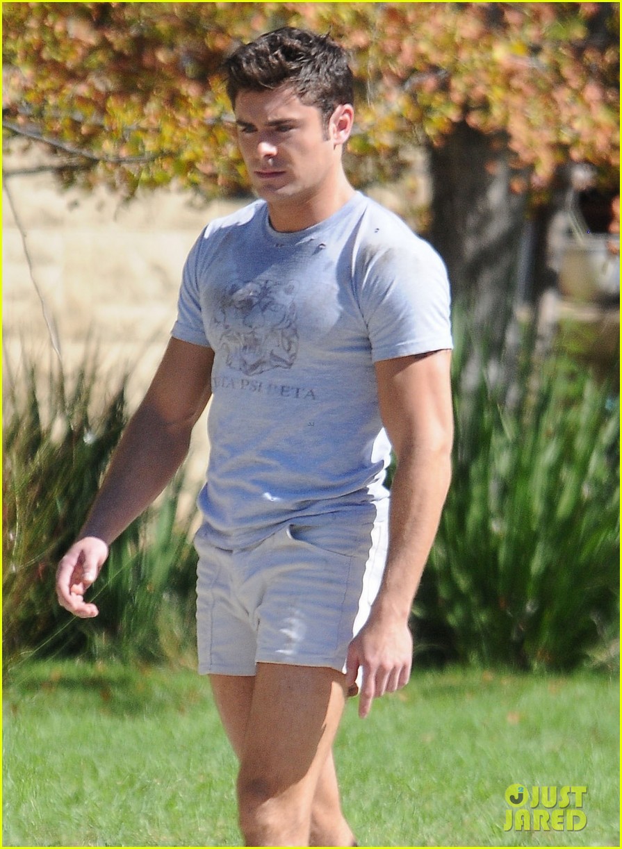 zac efron wears short shorts while filming neighbors 2 15