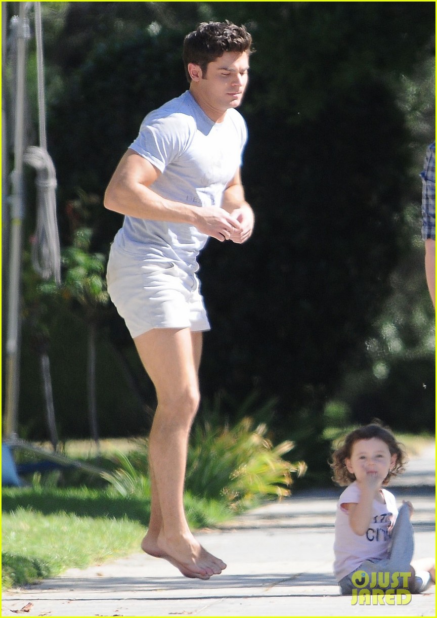 zac efron wears short shorts while filming neighbors 2 18