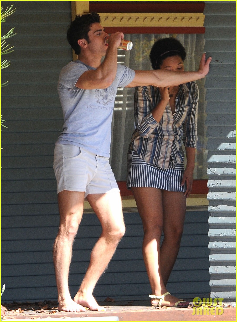 zac efron wears short shorts while filming neighbors 2 19