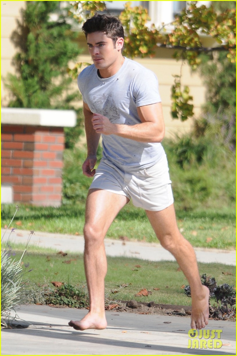 zac efron wears short shorts while filming neighbors 2 26