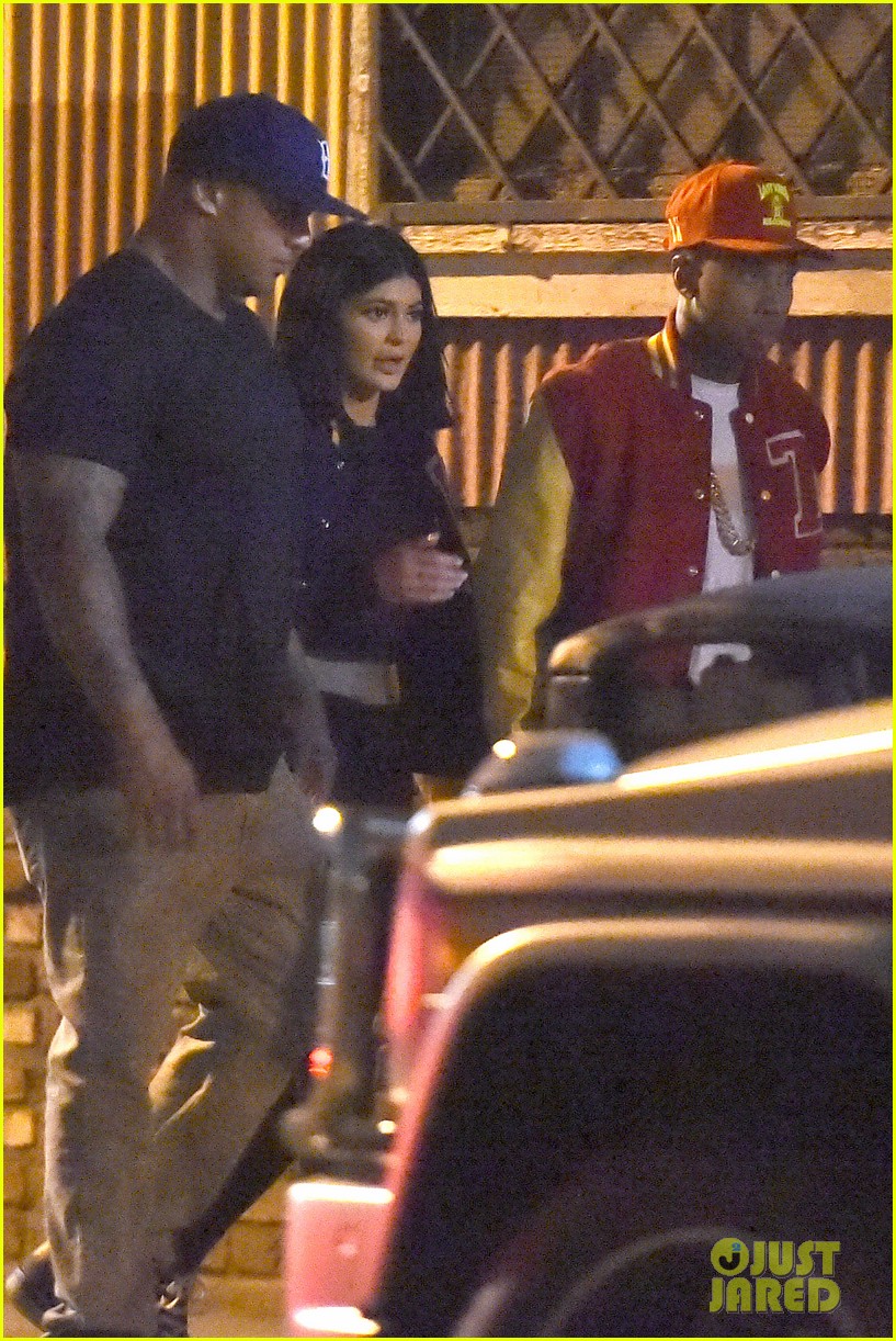 kylie jenner works on a music video with tyga 08