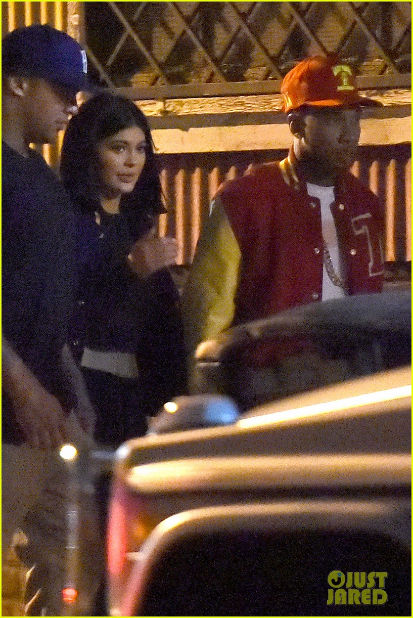 kylie jenner works on a music video with tyga 09