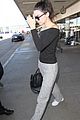 kendall jenner face hide lax arrival 03