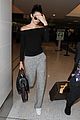 kendall jenner face hide lax arrival 10