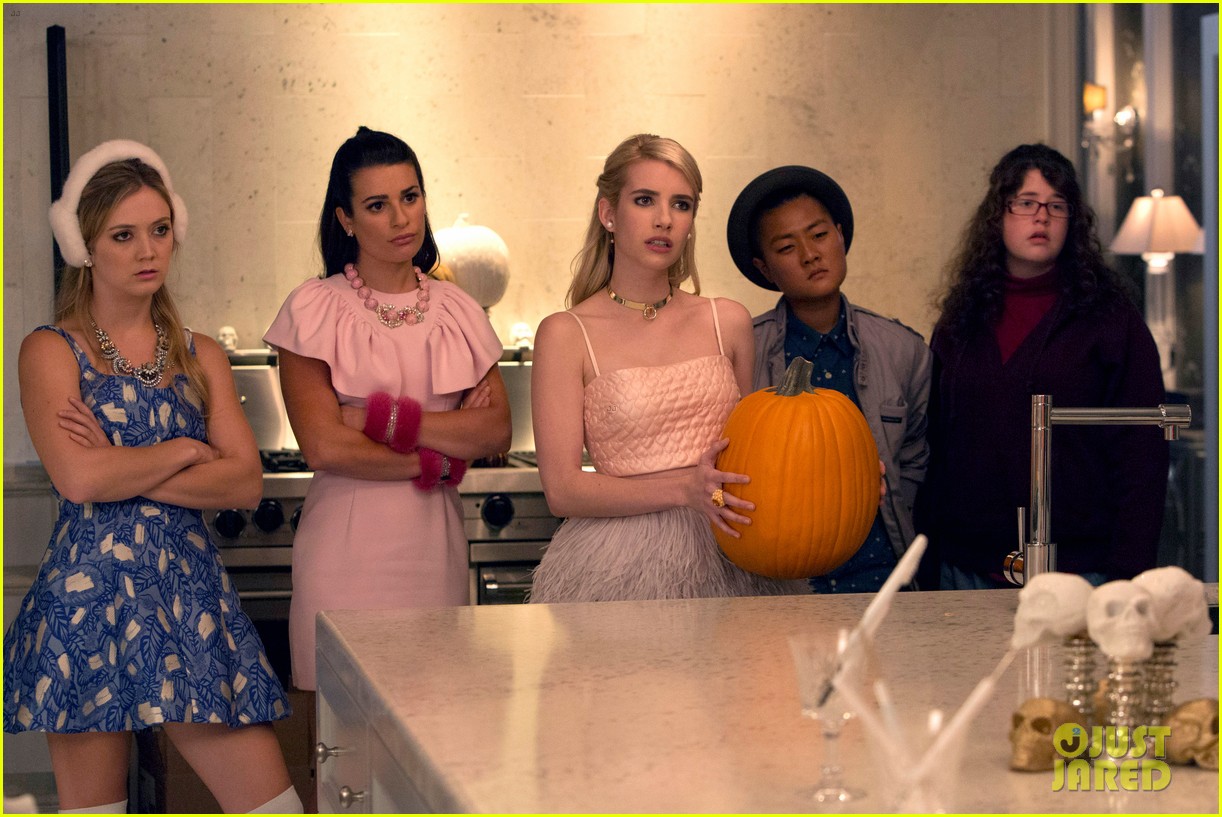 scream queens cast spoofs taylor swift with chanel o ween 15