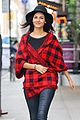 victoria justice plaid coat fall weather nyc 05
