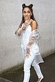 ariana grande white suit bbc equality dj interview 06