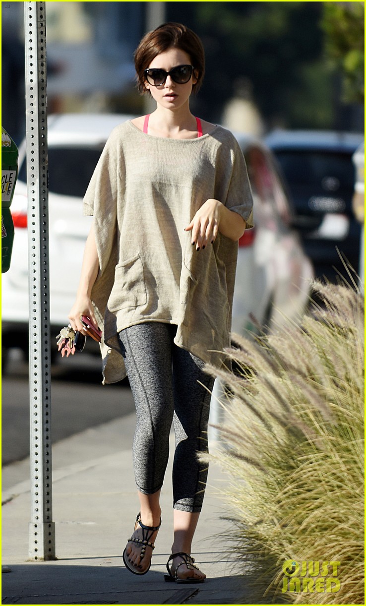 lily collins grabs groceries and her cleaners 18