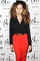 ella eyre looks her earrings over her face 02