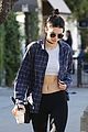 kendall jenner bares midriff in two outfits during one day 02