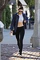 kendall jenner bares midriff in two outfits during one day 06