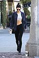 kendall jenner bares midriff in two outfits during one day 08