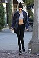 kendall jenner bares midriff in two outfits during one day 09