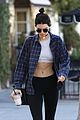 kendall jenner bares midriff in two outfits during one day 10