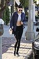 kendall jenner bares midriff in two outfits during one day 14