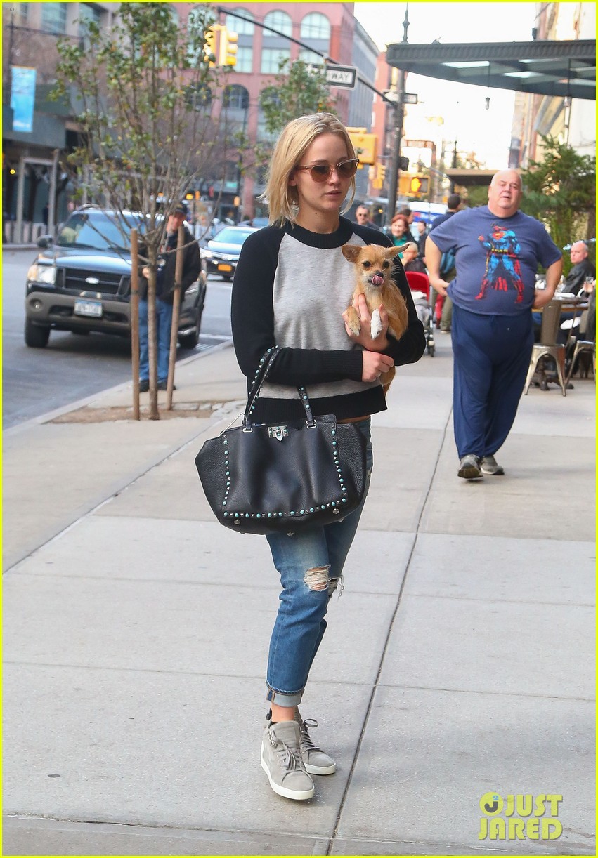 jennifer lawrence takes a post thanksgiving stroll with pippi 18