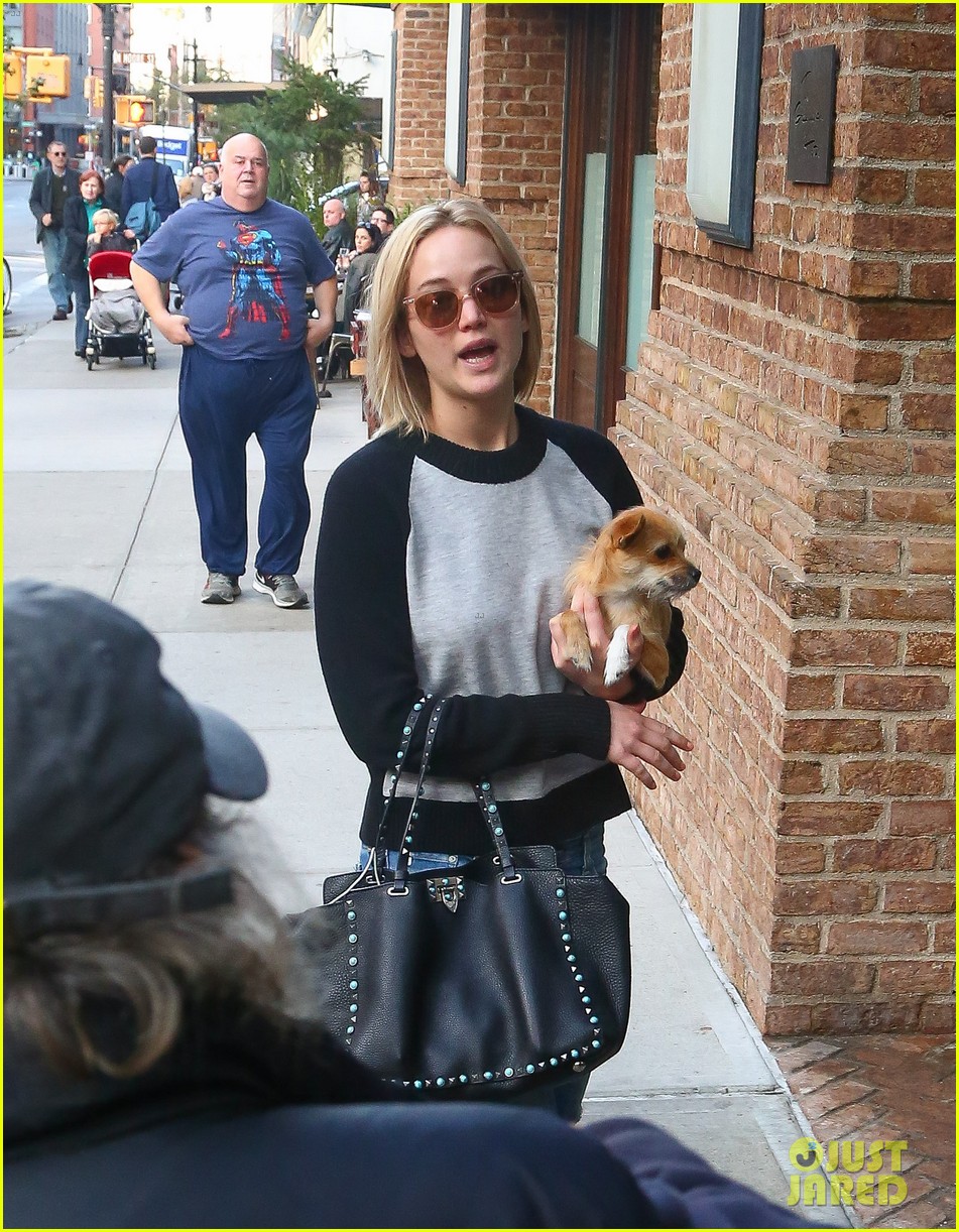 jennifer lawrence takes a post thanksgiving stroll with pippi 19