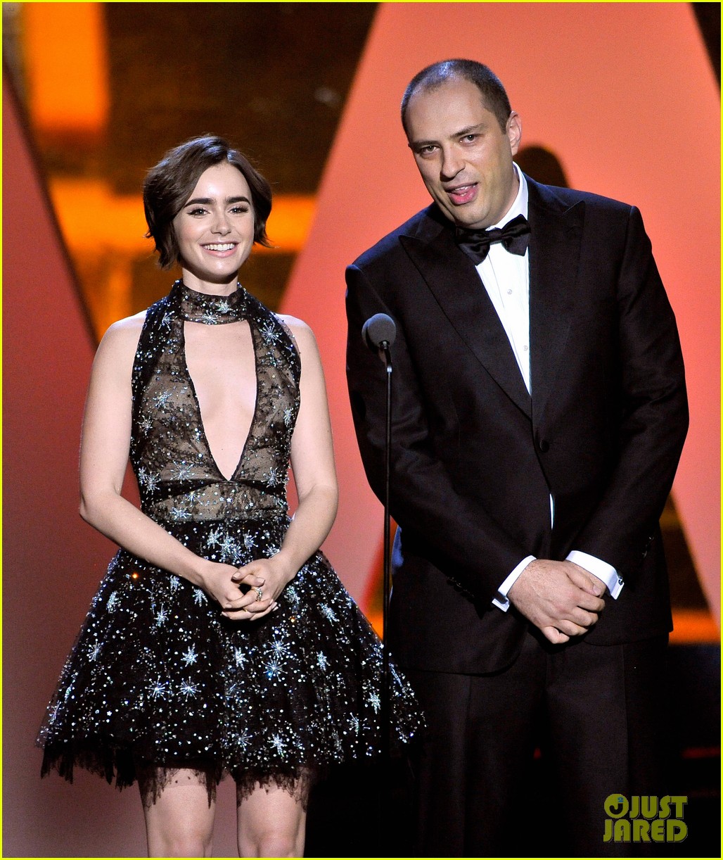 lily collins breakthrough awards 2015 19