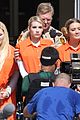 scream queens arrest orange suits lea michele eye patch 09