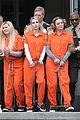 scream queens arrest orange suits lea michele eye patch 11