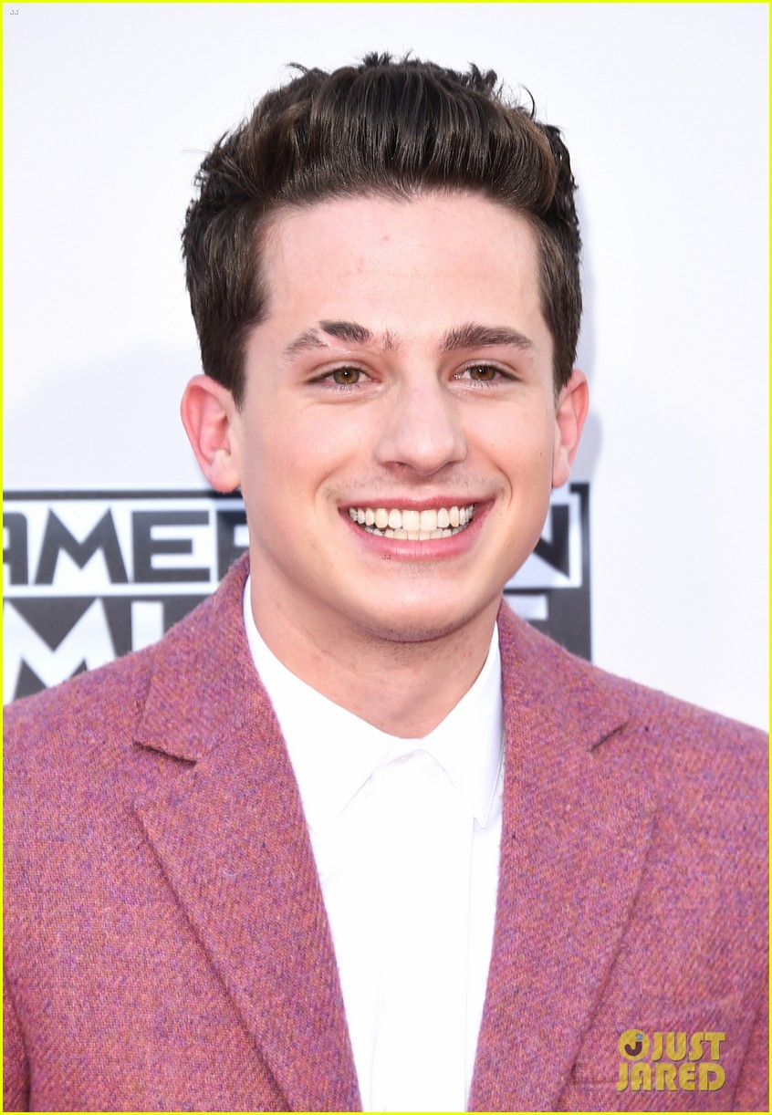 meghan trainor charlie puth make out american music awards 2015 07