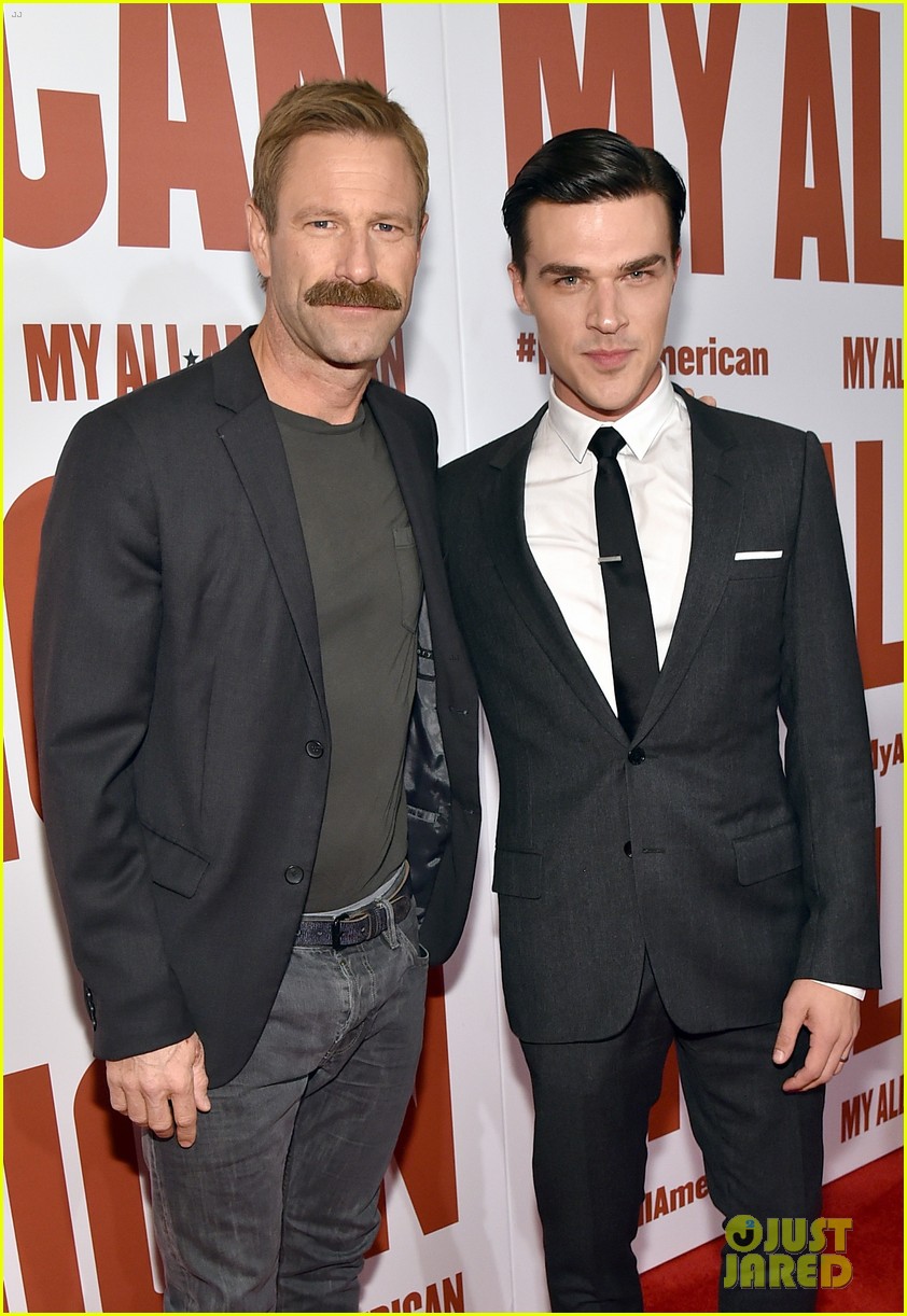 finn wittrock gets support from ahs co stars at my all american premiere 04