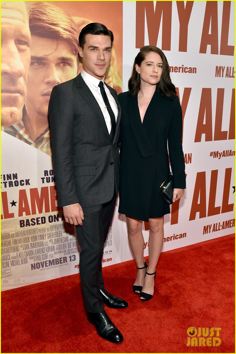 finn wittrock gets support from ahs co stars at my all american premiere 05
