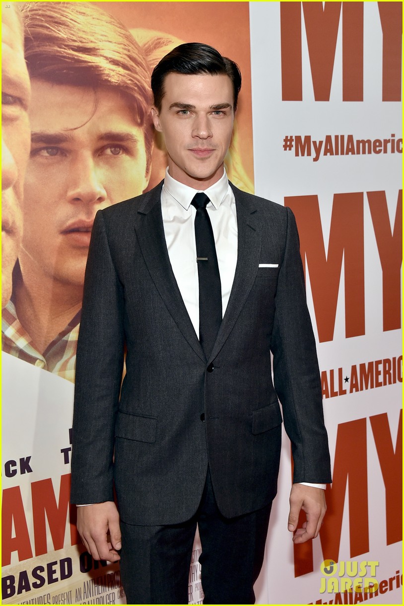 finn wittrock gets support from ahs co stars at my all american premiere 11