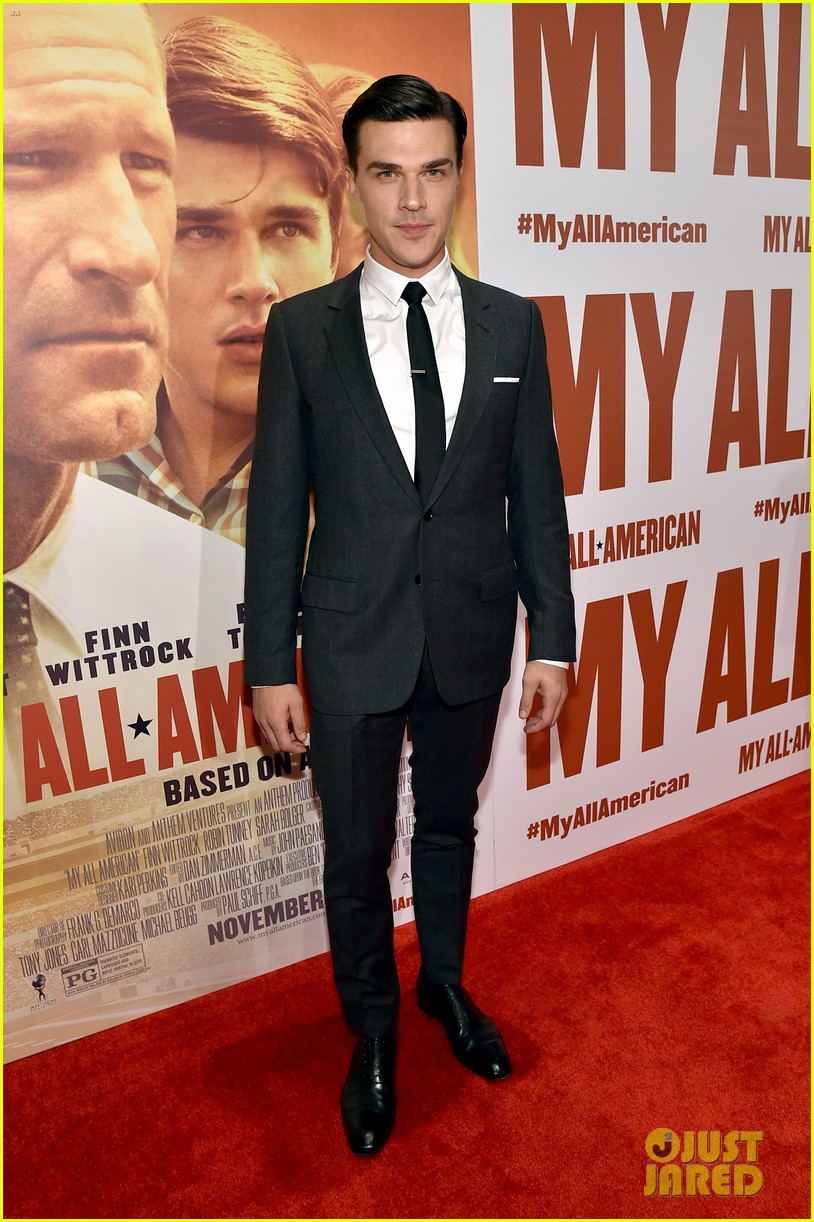 finn wittrock gets support from ahs co stars at my all american premiere 12